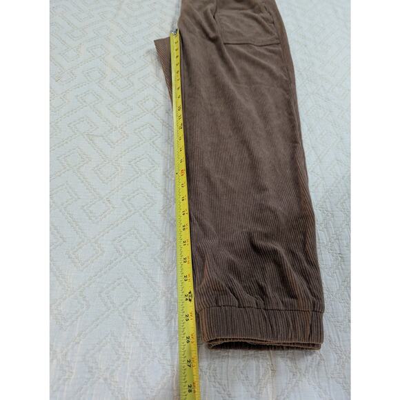 Halara Women's High-Rise Button Corduroy Casual Pants Brown Sz XL NWT - Picture 10 of 11